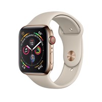 Часы Apple Watch Series 4 GPS + Cellular 40mm Stainless Steel Case with Sport Band Stone Золотистый Часы Apple Watch Series 4 GPS + Cellular 40mm Stainless Steel Case with Sport Band Stone Золотистый