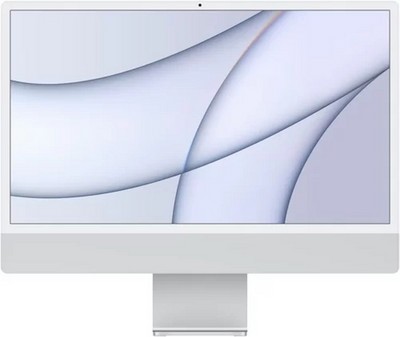 Моноблок Apple iMac 24 2021 M1 8 core, 8ГБ, 256Гб SSD, Silver, Серебристый (MGTF3FRU/A) - фото 16514