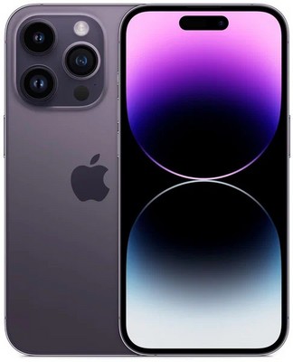 Смартфон Apple iPhone 14 Pro 512 ГБ, глубокий фиолетовый A2892 DUAL SIM (NANO-SIM) - фото 17271