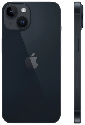 Смартфон Apple iPhone 14 128GB, тёмная ночь (Midnight) купить в