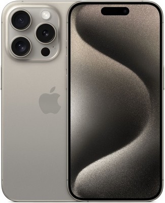 Смартфон Apple iPhone 15 Pro 128 Гб Титановый бежевый (Natural Titanium) - фото 20893