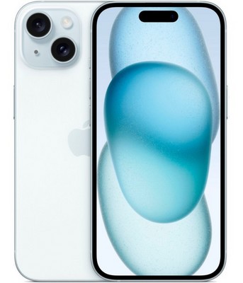 Смартфон Apple iPhone 15 256 Гб Голубой (Blue) A3092 DUAL NANO SIM - фото 21307
