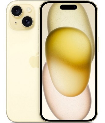 Смартфон Apple iPhone 15 512 Гб Желтый (Yellow) A3092 DUAL NANO SIM - фото 21340