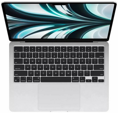 Ноутбук Apple MacBook Air 13 2022 2560x1664, Apple M2, RAM 8 ГБ, SSD 256 ГБ MLXY3, Серебристый (Silver), английская раскладка - фото 22496