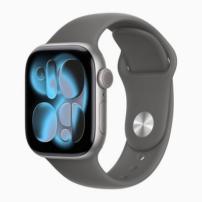 Умные часы Apple Watch Series 11 46 мм Space Grey Aluminium Case GPS, Stone Grey Sport Band (Серый) - фото 23447