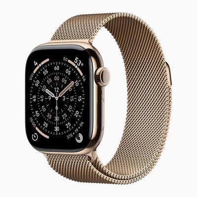 Умные часы Apple Watch Series 11 46 мм Gold Titanium Case with Gold Milanese Loop ML - фото 23456