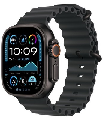 Умные часы Apple Watch Ultra 3 49 мм Black Titanium Case, Black Ocean Band (Черный) - фото 23477