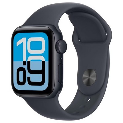 Умные часы Apple Watch Series SE 3 44 мм Aluminium Case, Midnight Sport Band (Черный) - фото 23506