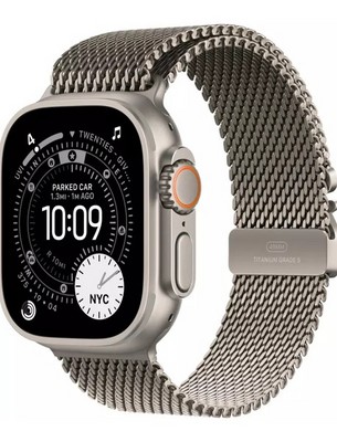Умные часы Apple Watch Ultra 3 49 мм Titanium Case with Natural titanium Milanese loop (миланский титановый) Large - фото 23533