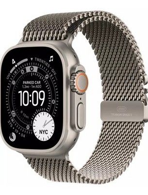 Умные часы Apple Watch Ultra 3 49 мм Titanium Case with Natural titanium Milanese loop (миланский титановый) Medium - фото 23539