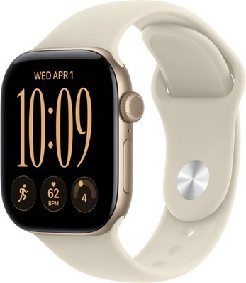 Умные часы Apple Watch Series 12 42 мм Light Gold Aluminium Case GPS, Sand Sport Band (Песочный) - фото 24480