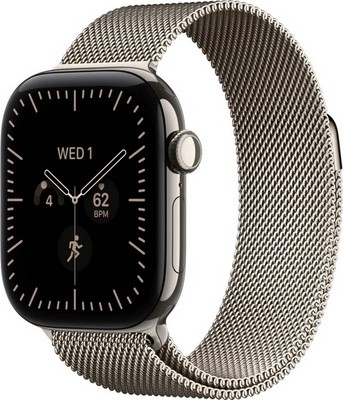 Умные часы Apple Watch Series 12 46 мм Natural Titanium Case with Natural Milanese Loop M/L - фото 24513