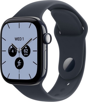 Умные часы Apple Watch Series 12 46 мм Night Blue Ceramic Case GPS, Navy Blue Sport Band (Темно-синий) - фото 24523