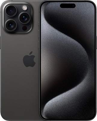 Смартфон Apple iPhone 15 Pro Max 512 Гб Титановый черный (Black Titanium) A3108 Dual Sim Nano Sim - фото 24624