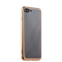 Чехол-накладка силикон Deppa Gel Plus Case D-85261 для iPhone 8 Plus/ 7 Plus (5.5) 0.9мм Золотистый глянцевый борт