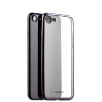Чехол-накладка силикон Deppa Gel Plus Case D-85281 для iPhone 8/ 7 (4.7) 0.9мм Черный матовый борт