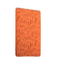 Чехол-подставка Deppa Wallet Onzo для Apple iPad Air 2 с тиснением (PU эко-кожа) 1.0мм D-88021 Оранжевый