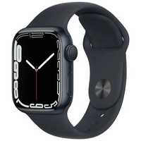 Умные часы Apple Watch Series 7 GPS 41mm Aluminum Case with Sport Band, темная ночь (Midnight) MKMX3LL/A