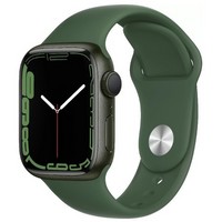 Умные часы Apple Watch Series 7 GPS 41mm Aluminum Case with Sport Band, Green, зеленый клевер MKN03LL/A