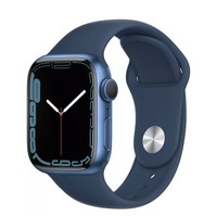 Умные часы Apple Watch Series 7 41mm Aluminum Case with Sport Band, синий омут MKN13LL/A