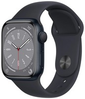 Умные часы Apple Watch Series 8 45 мм Aluminium Case Sport Band, Темная ночь, M/L Уценка
