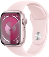 Умные часы Apple Watch Series 9 45 мм Aluminium Case GPS, Pink Sport Band (Розовый)