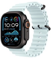 Умные часы Apple Watch Ultra 2 49 мм (2024) Black Titanium Case, Ice Blue Ocean Band (ледяной синий)