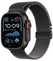 Умные часы Apple Watch Ultra 2 49 мм (2024) Black Titanium Case with Black titanium Milanese loop (миланский черный) Medium