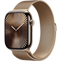 Умные часы Apple Watch Series 10 46 мм Gold Titanium Case with Gold Milanese Loop