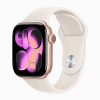Умные часы Apple Watch Series 11 42 мм Rose Gold Aluminium Case GPS, Starlight Sport Band (Сияющая звезда)