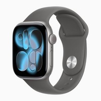 Умные часы Apple Watch Series 11 42 мм Space Grey Aluminium Case GPS, Stone Grey Sport Band (Серый)