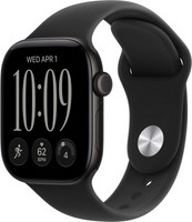 Умные часы Apple Watch Series 12 42 мм Black Aluminium Case GPS, Black Sport Band (Черные)