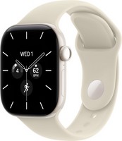 Умные часы Apple Watch Series 12 42 мм Pearl White Ceramic Case GPS, Sand Sport Band (Песочный)