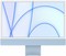 Моноблок Apple iMac 24 2021 M1 8 core, 8ГБ, 256Гб SSD, Blue, Синий (MJV93RU/A) - фото 16519