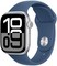 Умные часы Apple Watch Series 10 42 мм Silver Aluminium Case GPS, Denim Sport Band (Синий) - фото 22450