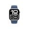 Умные часы Apple Watch Series 10 46 мм Silver Aluminium Case GPS, Denim Sport Band (Синий) - фото 22470