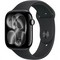 Умные часы Apple Watch Series 11 46 мм Jet black Aluminium Case GPS, Black Sport Band (Черные) - фото 23411